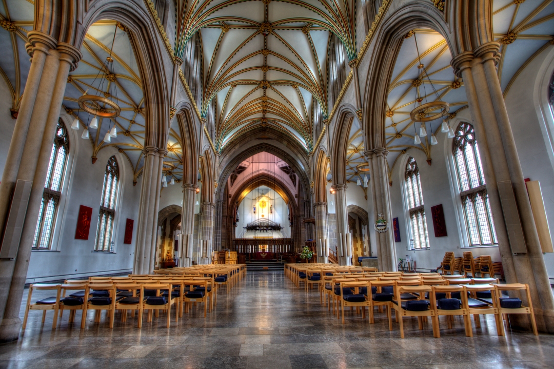 Inside of Blackburn Cathedral